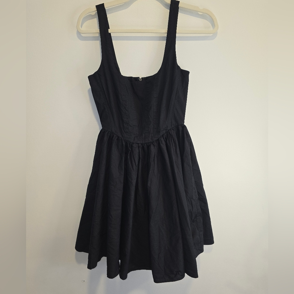 Wayf Black Sleeveless Mini Dress Size Xs Nwot - Picture 2 of 9